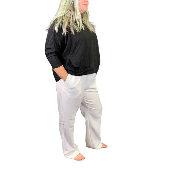 Alfred Dunner Womens Pants Elastic Waist Comfy Coastal Grandma White Size 10 - Picture 8 of 14